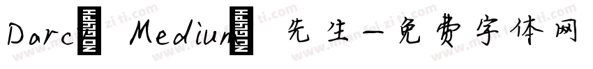 Darcy Medium 先生字体转换